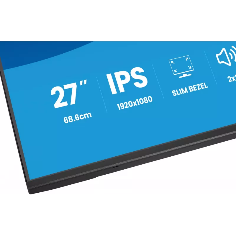 Datora monitors IIYAMA ProLite X2797HSU-B1 27 collu (68.6 cm) Full HD 1920×1080 LED matēts 4 ms USB 3.2 Gen 1 skaļruņi VESA melns