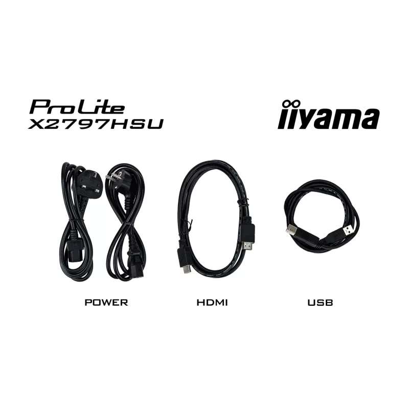 Datora monitors IIYAMA ProLite X2797HSU-B1 27 collu (68.6 cm) Full HD 1920×1080 LED matēts 4 ms USB 3.2 Gen 1 skaļruņi VESA melns