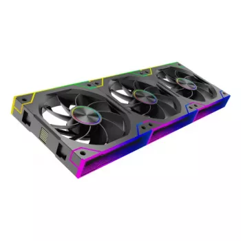 XILENCE XPF360R.ARGB 120 mm PC korpusa ventilatoru 3 komplekts, hidro gultnis, 1,9 mmH2O, 7–13,2 V, melns
