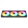 Ventilatoru komplekts Cougar Unity360-FB vienotā rāmī 360mm ARGB PWM Forward, 120mm×3, 700–2500 RPM, FDB, 5.4 mmH2O, Melns