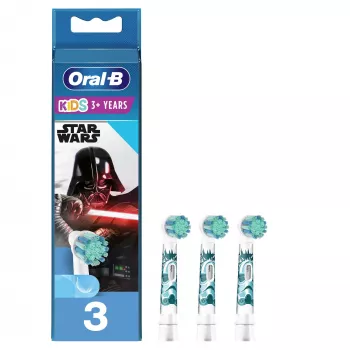 Oral-B 80352667 zobu birstes uzgalis 3 gab., Zils, Balts