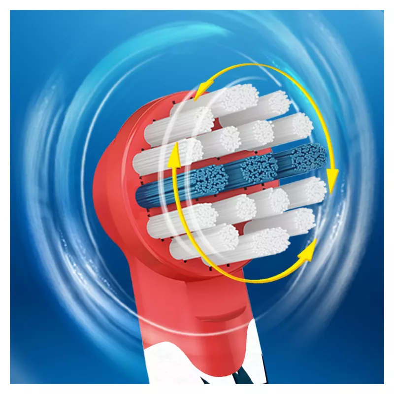 Oral-B 80352667 zobu birstes uzgalis 3 gab., Zils, Balts