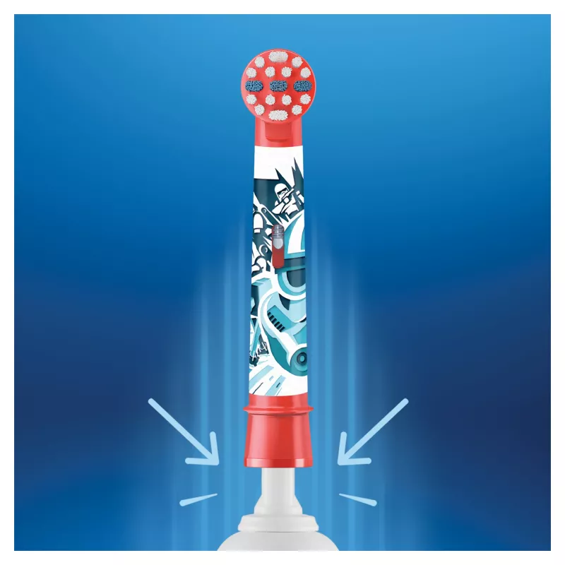 Oral-B 80352667 zobu birstes uzgalis 3 gab., Zils, Balts