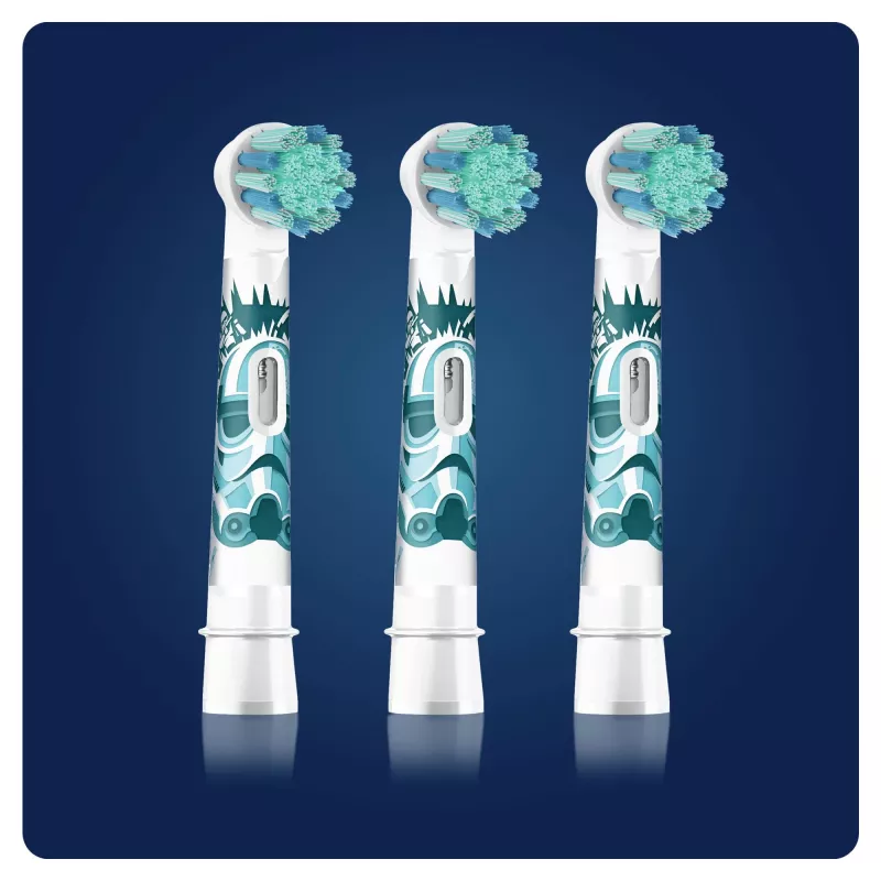Oral-B 80352667 zobu birstes uzgalis 3 gab., Zils, Balts