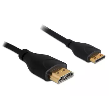 HDMI kabelis Ethernet A -> mini C St/St 1.00m plāns DELOCK 83132