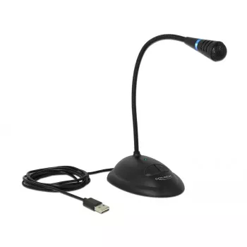 DeLOCK 65871 mikrofons datoram, USB, melns