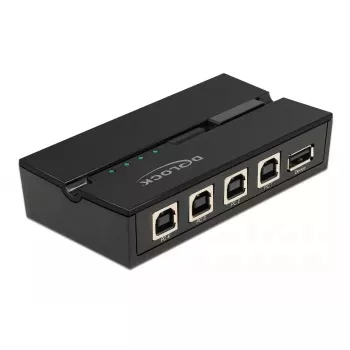 DeLOCK 11493 USB 2.0 slēdzis, 4 porti, melns