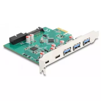 DeLOCK PCI Express x1 karte USB 5 Gbps 3x Type-A 2x Type-C 1x Header