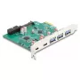 DeLOCK PCI Express x1 karte USB 5 Gbps 3x Type-A 2x Type-C 1x Header
