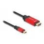 DeLOCK USB Type-C uz HDMI kabelis 8K 60Hz HDR 3m Sarkans
