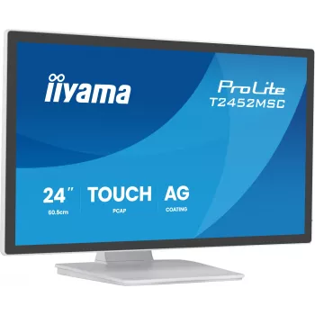 IIYAMA ProLite T2452MSC-W1AG 23.8 inch (60,5 cm) Full HD LED skārienekrāna monitors balts