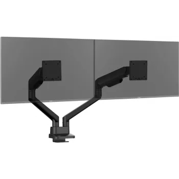 Divu monitoru galda stiprinājums IIYAMA DS4002C-B1 61–81,3 cm (24–32 inch) ekrāniem, VESA 75×75–100×100, skava/caurums, melns
