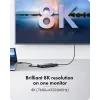 ICY BOX Adapter USB Type-C uz 3x HDMI, USB 3.2 Gen 2 (3.1 Gen 2) Type-C, HDMI, 10000 Mbit/s, 144 Hz, 3840 x 2160, 7680 x 4320