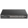D-Link DGS-1100-18PV2 tīkla slēdzis, pārvaldāms L2, Gigabit Ethernet (10/100/1000), PoE, 1U, melns