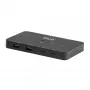 KVM slēdzis Club 3D Dual USB-C uz HDMI, 2 porti, 4K UHD 3840x2160, USB-C konsole, 65W PD, melns