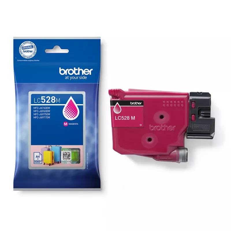Brother LC528M oriģinālā magenta tintes kasetne, viena iepakojumā, 5000 lpp.