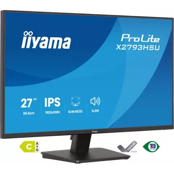 IIYAMA ProLite X2793HSU-B1 27 collu (68.6 cm) Full HD LED monitors ar IPS paneli, 120 Hz, 1 ms