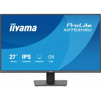 IIYAMA ProLite X2793HSU-B1 27 collu (68.6 cm) Full HD LED monitors ar IPS paneli, 120 Hz, 1 ms