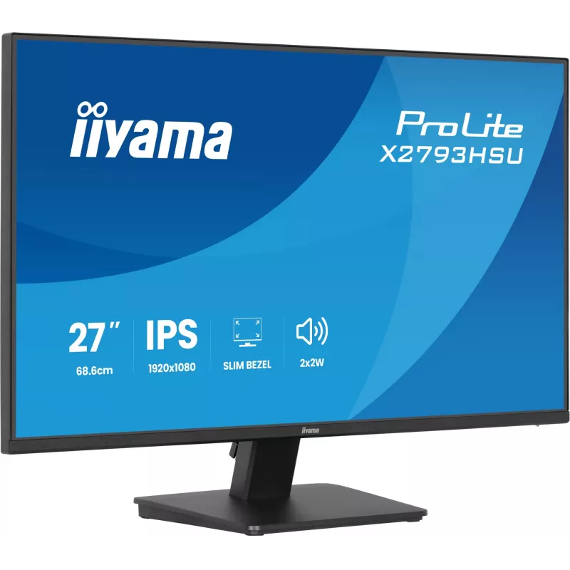 IIYAMA ProLite X2793HSU-B1 27 collu (68.6 cm) Full HD LED monitors ar IPS paneli, 120 Hz, 1 ms
