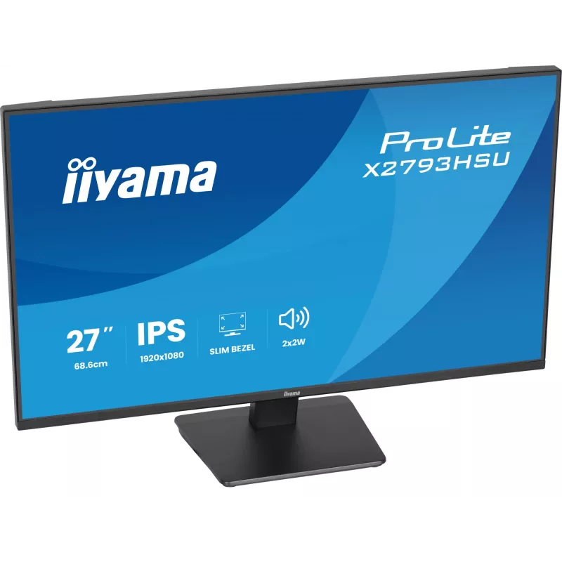 IIYAMA ProLite X2793HSU-B1 27 collu (68.6 cm) Full HD LED monitors ar IPS paneli, 120 Hz, 1 ms
