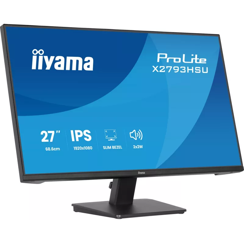 IIYAMA ProLite X2793HSU-B1 27 collu (68.6 cm) Full HD LED monitors ar IPS paneli, 120 Hz, 1 ms