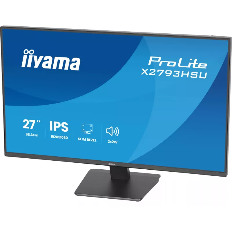 IIYAMA ProLite X2793HSU-B1 27 collu (68.6 cm) Full HD LED monitors ar IPS paneli, 120 Hz, 1 ms