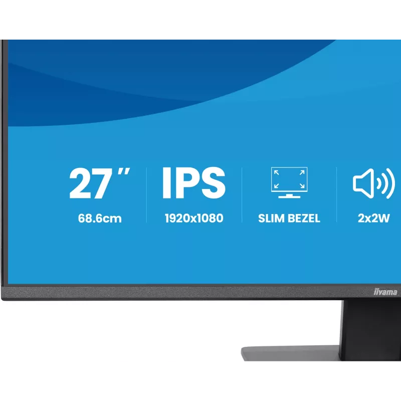 IIYAMA ProLite X2793HSU-B1 27 collu (68.6 cm) Full HD LED monitors ar IPS paneli, 120 Hz, 1 ms