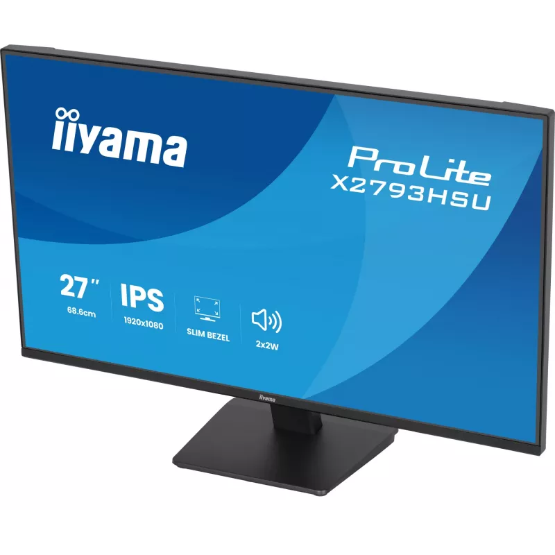 IIYAMA ProLite X2793HSU-B1 27 collu (68.6 cm) Full HD LED monitors ar IPS paneli, 120 Hz, 1 ms