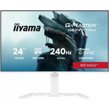 Monitors IIYAMA G-Master GB2471HSU-W1 23.8 collas (60.5 cm) Full HD HDMI/DP/USB Balts