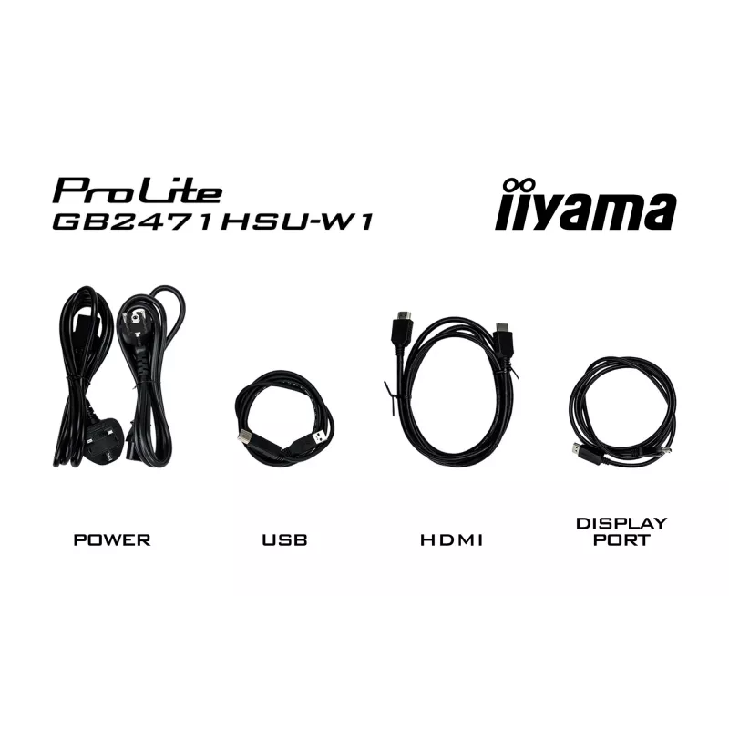 Monitors IIYAMA G-Master GB2471HSU-W1 23.8 collas (60.5 cm) Full HD HDMI/DP/USB Balts