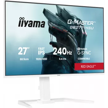 IIYAMA GB2771HSU-W1 Gaming monitors 27 collas (68.6 cm) Full HD — HDMI, DisplayPort, USB — Balts