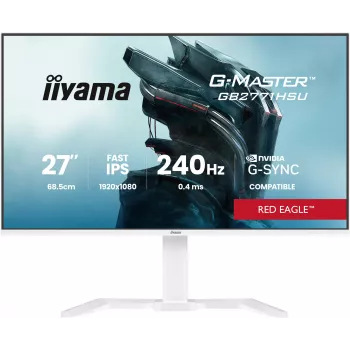 IIYAMA GB2771HSU-W1 Gaming monitors 27 collas (68.6 cm) Full HD — HDMI, DisplayPort, USB — Balts