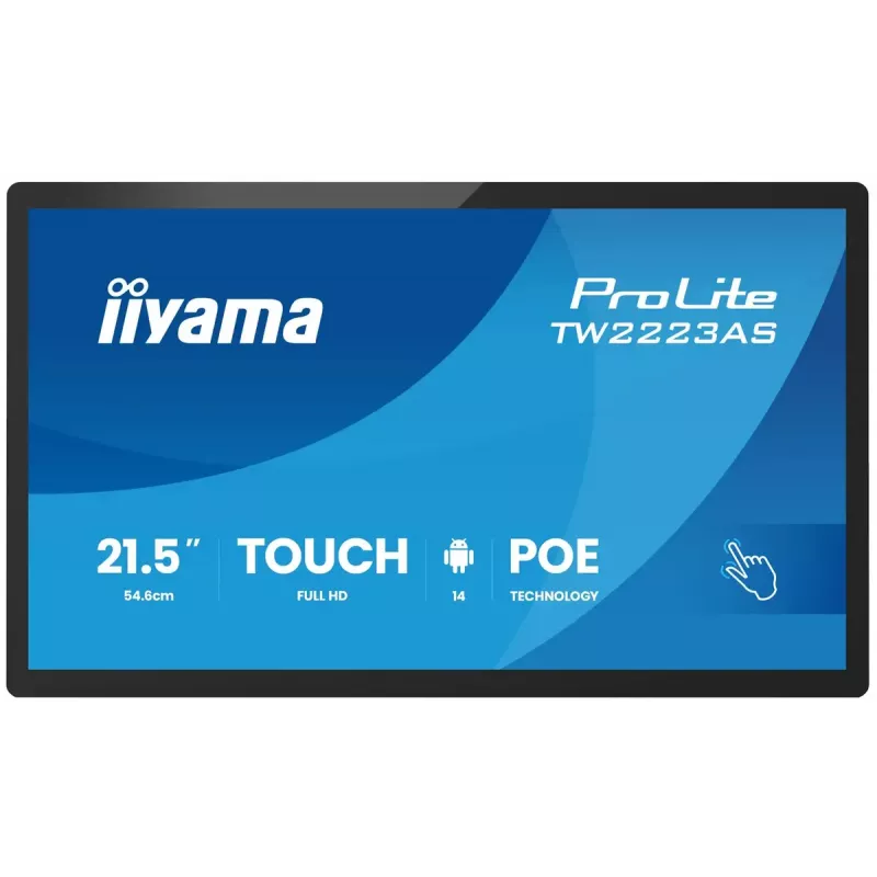 Monitors IIYAMA TW2223AS-B3P 21,5 collu (55,0 cm) M-Touch USB-C Android 16:9