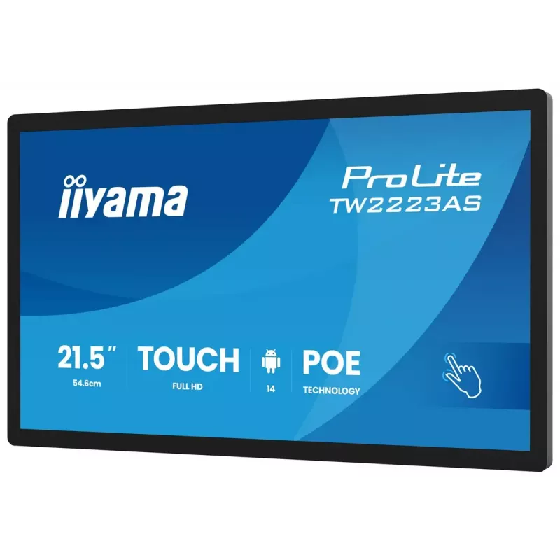 Monitors IIYAMA TW2223AS-B3P 21,5 collu (55,0 cm) M-Touch USB-C Android 16:9