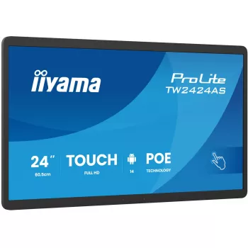 Interaktīvais plakanā paneļa displejs IIYAMA TW2424AS-B3P 23,8 collu Full HD IPS skārienekrāns Wi‑Fi Android 24/7 450 cd/m²