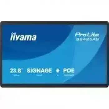 IIYAMA ProLite S2425AS-B1P digitālais displejs 60.5 cm (23.8 inch) LCD Wi-Fi 500 cd/m² Full HD Melns Iebūvēts procesors Android 24/7