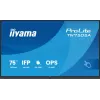 iiyama TN7505A-B1AG Signālu displejs Interaktīvais plakanekrāns 189.3 cm (74.5 collas) 500 cd/m² 4K Ultra HD Melns Skārienjutīgs