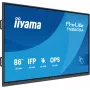iiyama TN8605A-B1AG Signāldisplejs Interaktīvais plakanā paneļa ekrāns 2.17 m (85.6 collas) 500 cd/m² 4K Ultra HD Melns Skārienekrāns