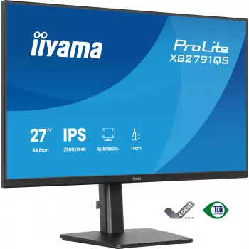IIYAMA ProLite XB2791QS-B1 monitors 68,6 cm (27 inch) 2560 x 1440 pikseļi Quad HD LED melns