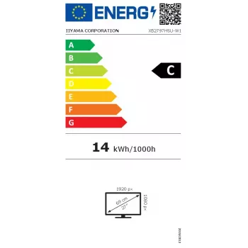 iiyama ProLite XB2797HSU-W1 27 collu Full HD LED monitors, balts