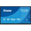 Interaktīvais plakanā paneļa displejs IIYAMA TE7513A-B2AG 75 inch 4K UHD skārienekrāns, 500 cd/m², Wi-Fi, Android, 24/7