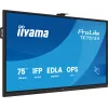 Interaktīvais plakanā paneļa displejs IIYAMA TE7513A-B2AG 75 inch 4K UHD skārienekrāns, 500 cd/m², Wi-Fi, Android, 24/7