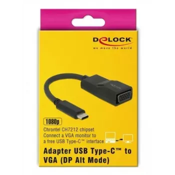 USB-C uz VGA adapteris DeLOCK 63923