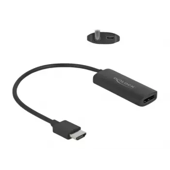 DeLOCK Adapter HDMI-A vīrišķais uz DisplayPort sievišķo 8K 0,18m