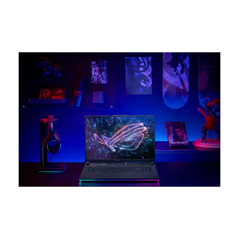 ASUS ROG Strix G16 G614PR-RV081W AMD Ryzen™ 9 8940HX Klēpjdators 40,6 cm (16 collu) WUXGA 32 GB DDR5-SDRAM 1 TB SSD NVIDIA GeForce RTX 5070 Ti Wi-Fi 6E (802.11ax) Windows 11 Home Melns, Pelēks