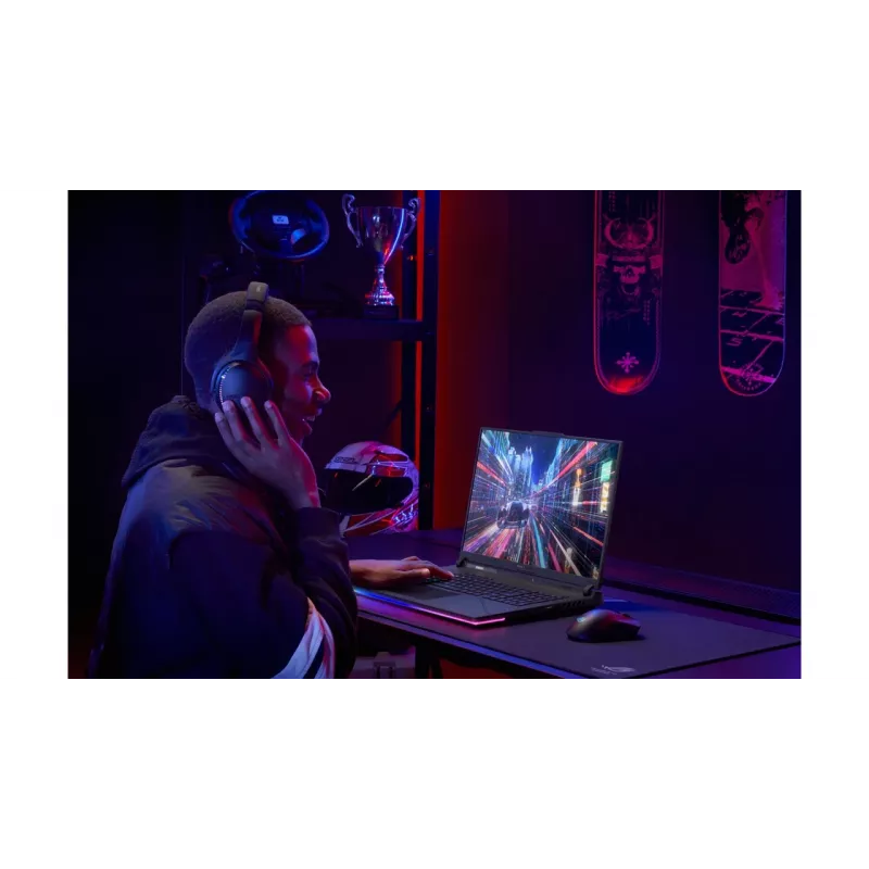 ASUS ROG Strix G16 G614PR-RV081W AMD Ryzen™ 9 8940HX Klēpjdators 40,6 cm (16 collu) WUXGA 32 GB DDR5-SDRAM 1 TB SSD NVIDIA GeForce RTX 5070 Ti Wi-Fi 6E (802.11ax) Windows 11 Home Melns, Pelēks