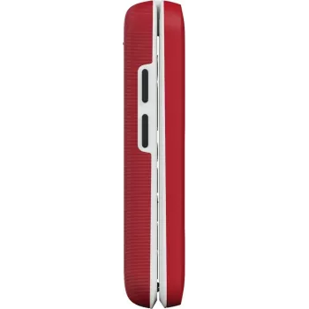 Doro Leva E30 atlokāms telefons, 2.8 collu (7.11 cm) 320x240, Single SIM, 0.3 MP kamera, 1150 mAh, IP55, sarkans/balts