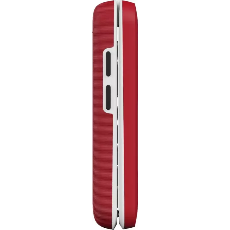 Doro Leva E30 atlokāms telefons, 2.8 collu (7.11 cm) 320x240, Single SIM, 0.3 MP kamera, 1150 mAh, IP55, sarkans/balts