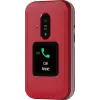 Doro Leva E30 atlokāms telefons, 2.8 collu (7.11 cm) 320x240, Single SIM, 0.3 MP kamera, 1150 mAh, IP55, sarkans/balts