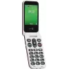 Doro Leva E30 atlokāms telefons, 2.8 collu (7.11 cm) 320x240, Single SIM, 0.3 MP kamera, 1150 mAh, IP55, sarkans/balts